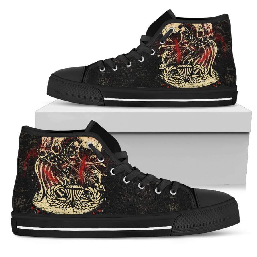 Ghost Skull Paratrooper Men’s High Top Shoe