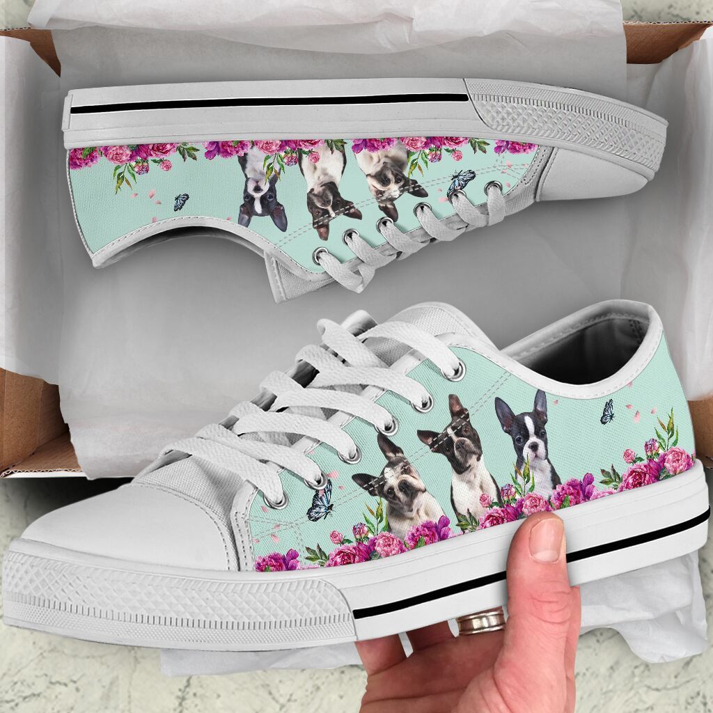 Boston Terrier Low Top Shoes