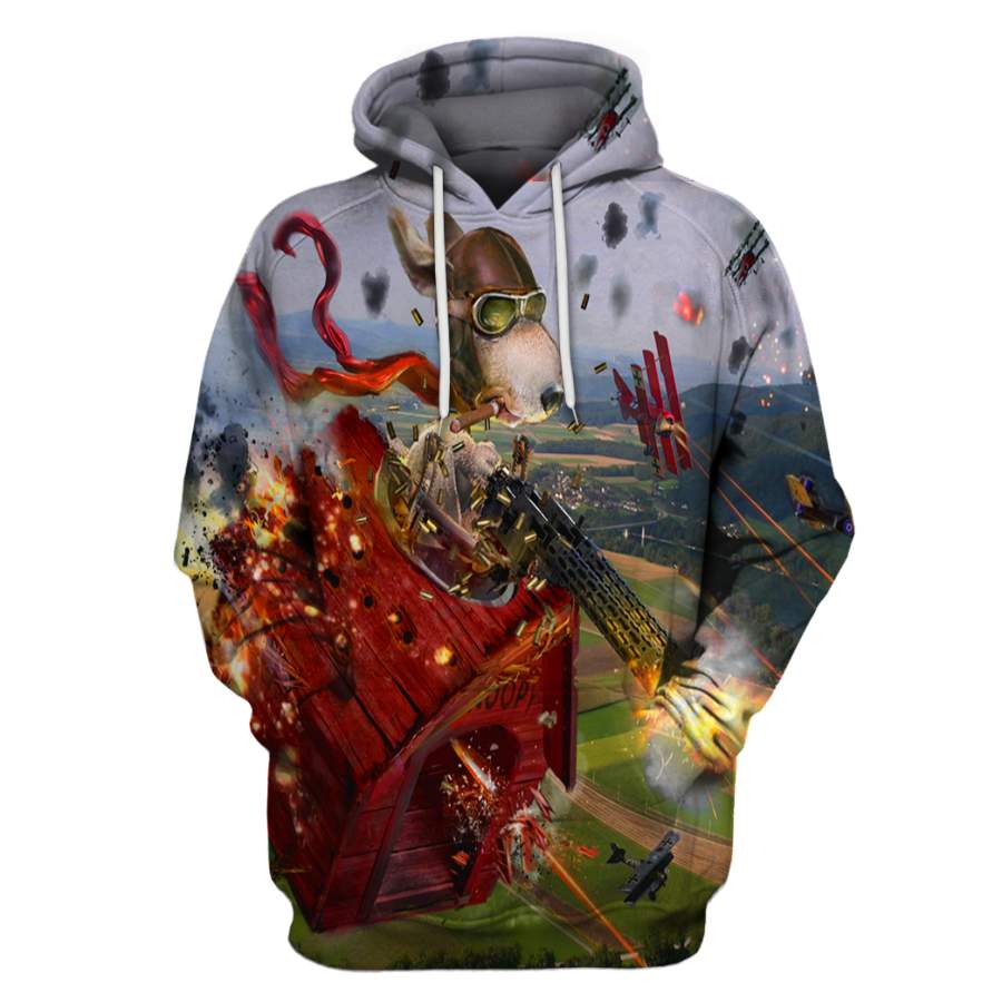 3D All Over Print Snoopy Hoodie