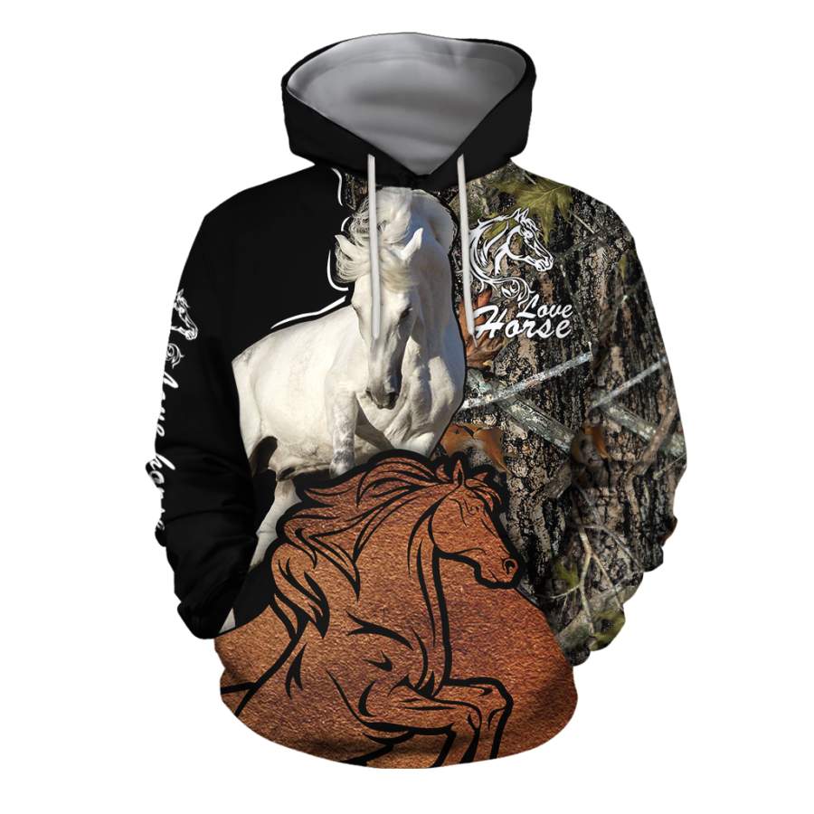 Beautiful Horse Shirt Muddy Design – Winter Set for Men and Women JJ101202