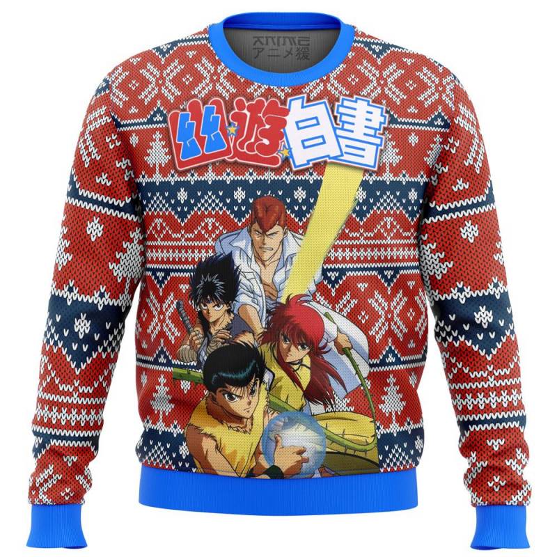 Ghost Fighter Yu Yu Hakusho Alt Premium Ugly Christmas Sweater