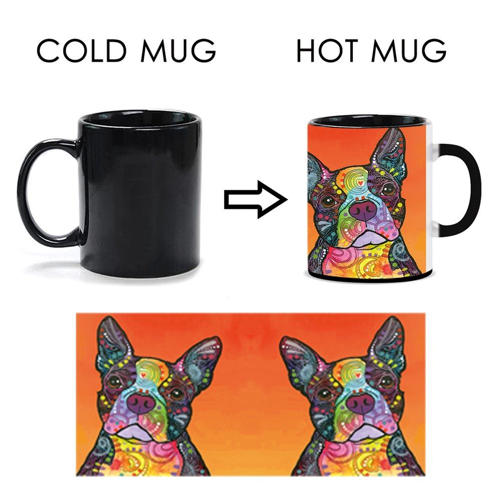 Boston Terrier Heat Activated Mugs – Dean Russo Art