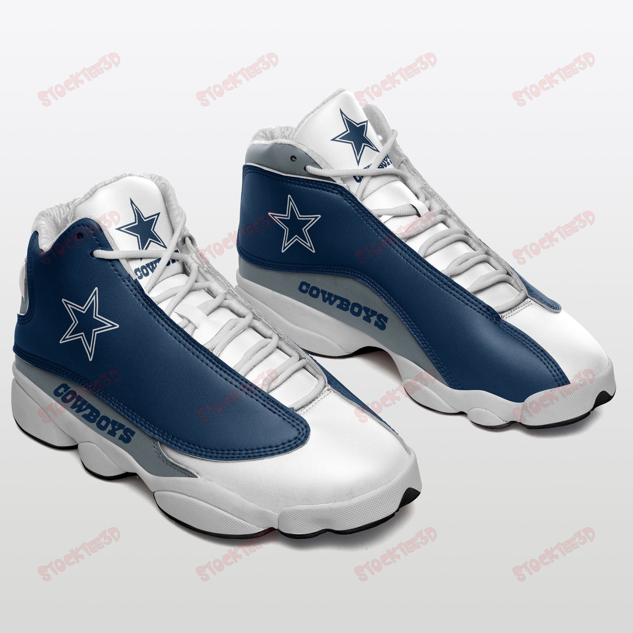 Dallas Cowboys Air Jd13 Sneakers 098