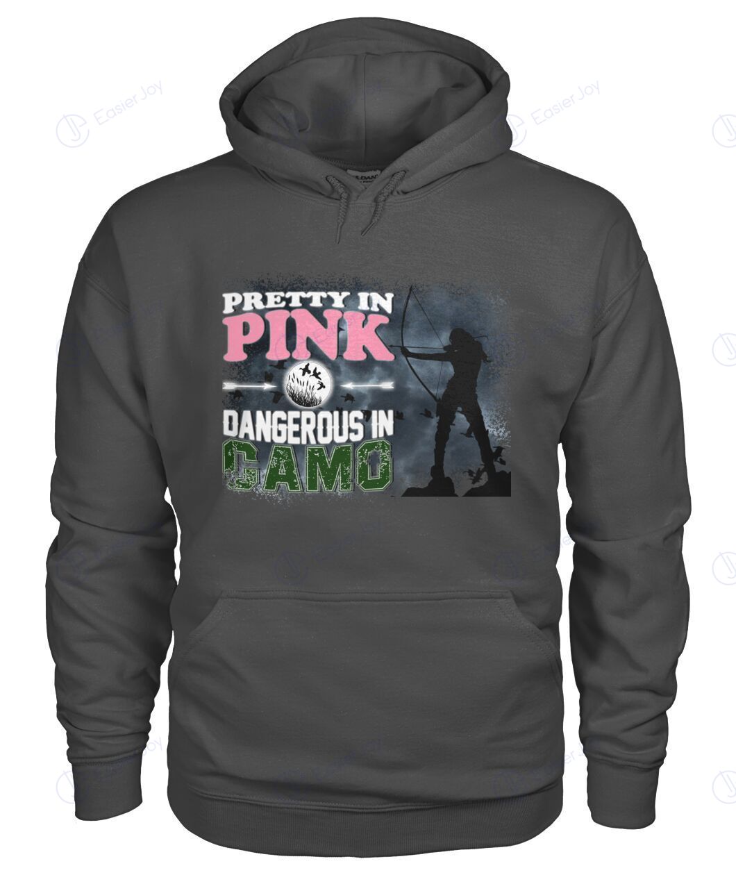 Charcoal Unisex Hoodie HUNTING GIRL