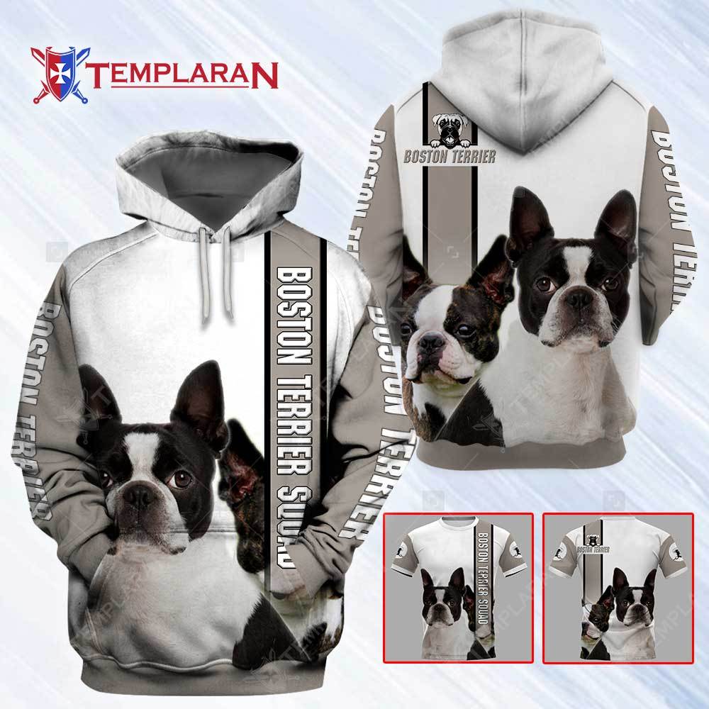 Boston Terrier Squad 3D Full Printing