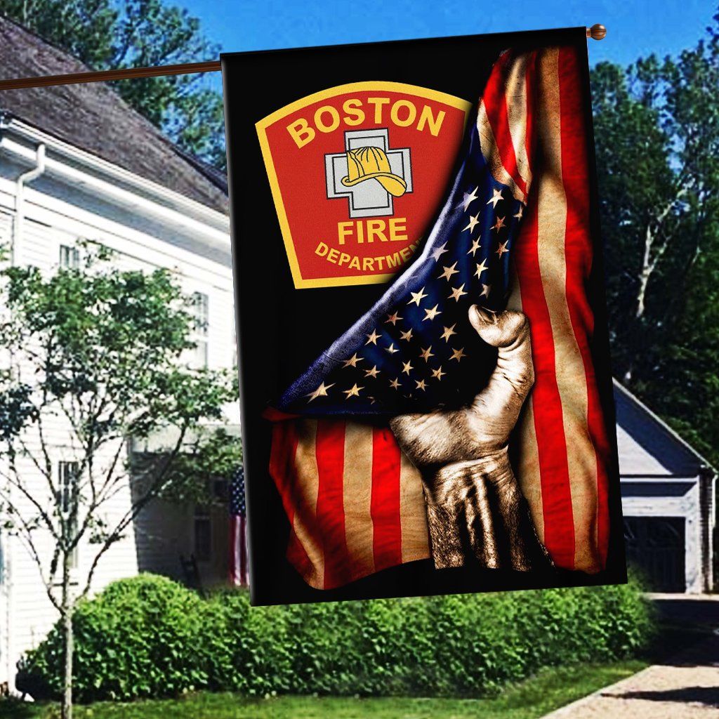 Boston Fire Department Flag 3D Full Printing