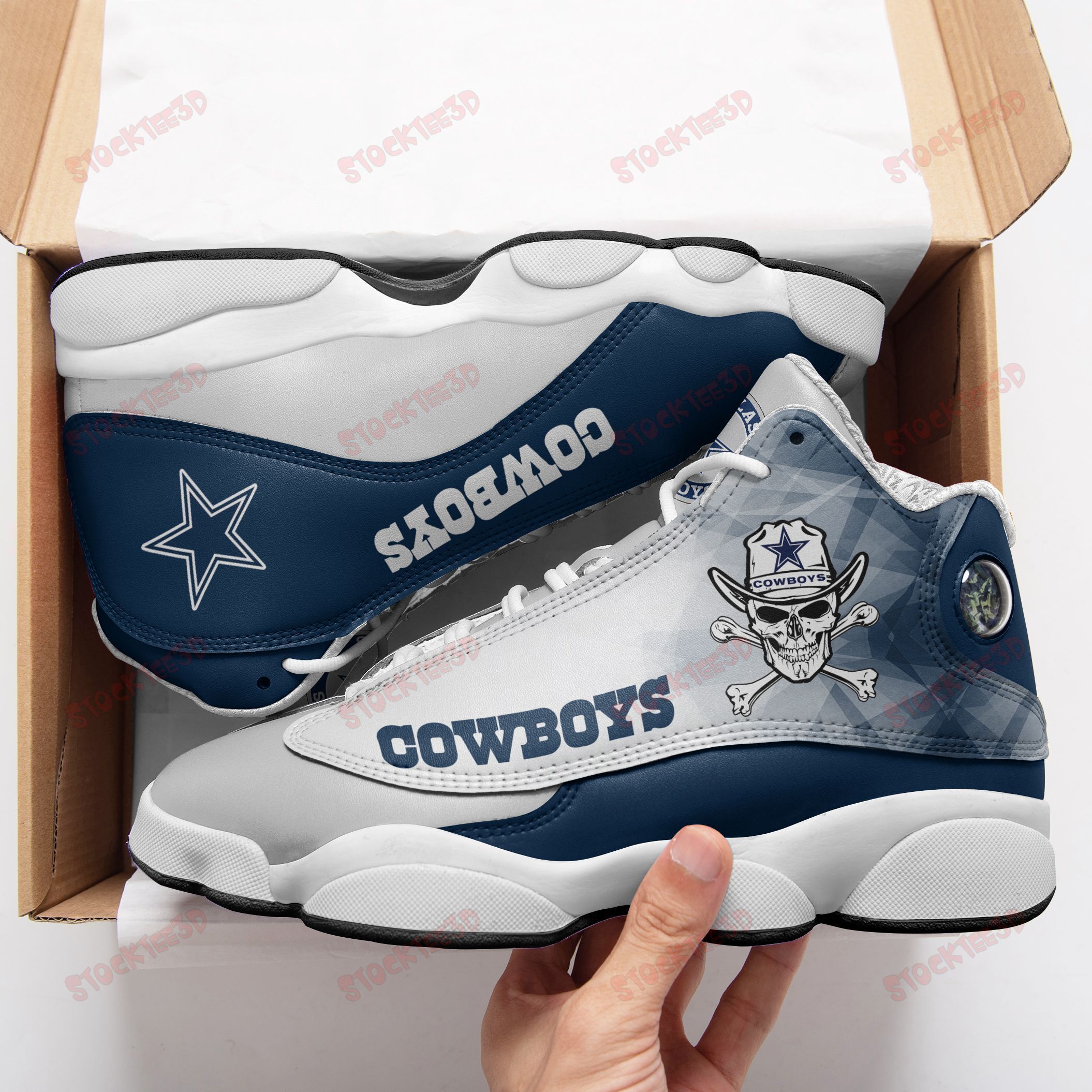 Dallas Cowboys Air Jd13 Sneakers 695