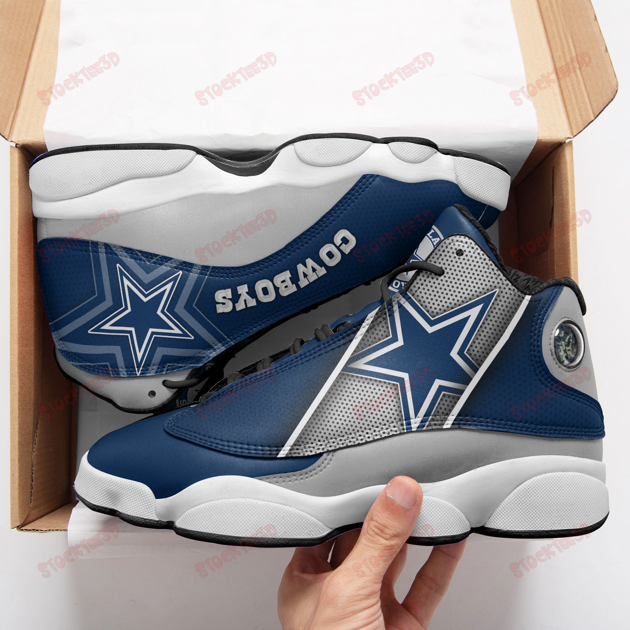 Dallas Cowboys Air Jd13 Sneakers 531