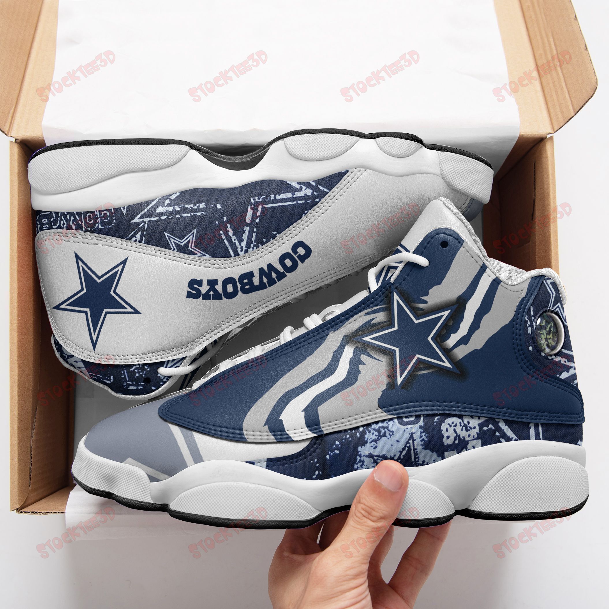 Dallas Cowboys Air Jd13 Sneakers 546