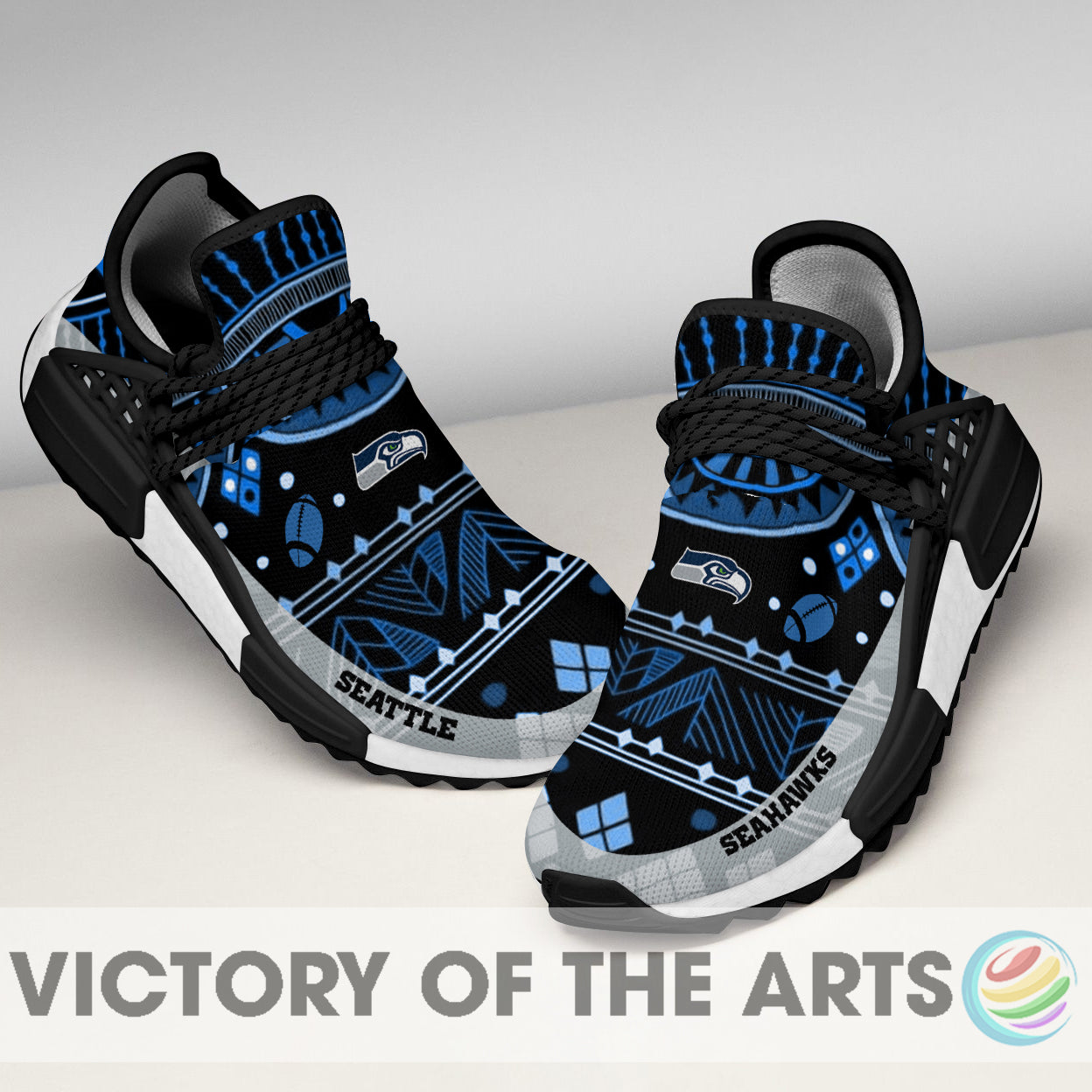 Amazing Pattern Human Race Seattle Seahawks Shoes For Fans