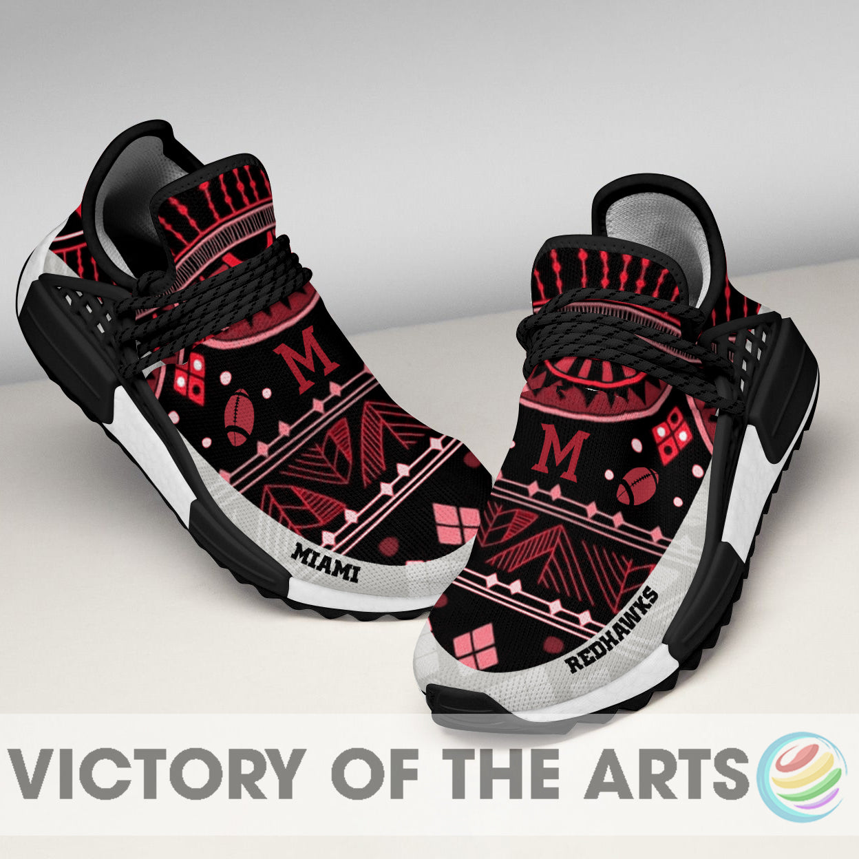 Amazing Pattern Human Race Miami Redhawks Shoes For Fans