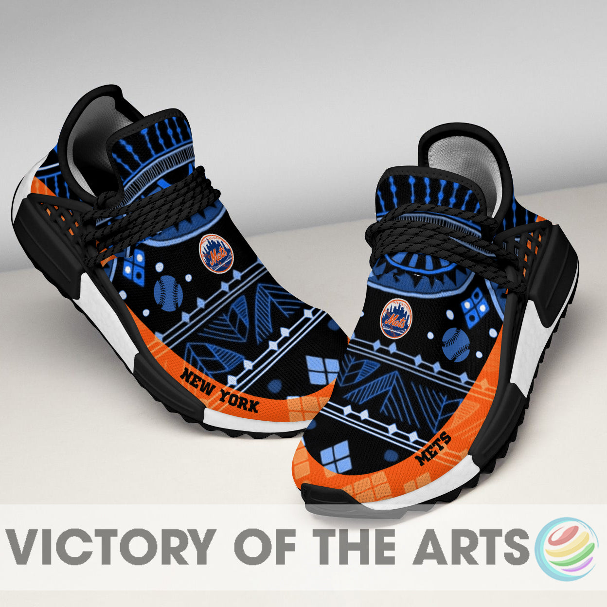 Amazing Pattern Human Race New York Mets Shoes For Fans