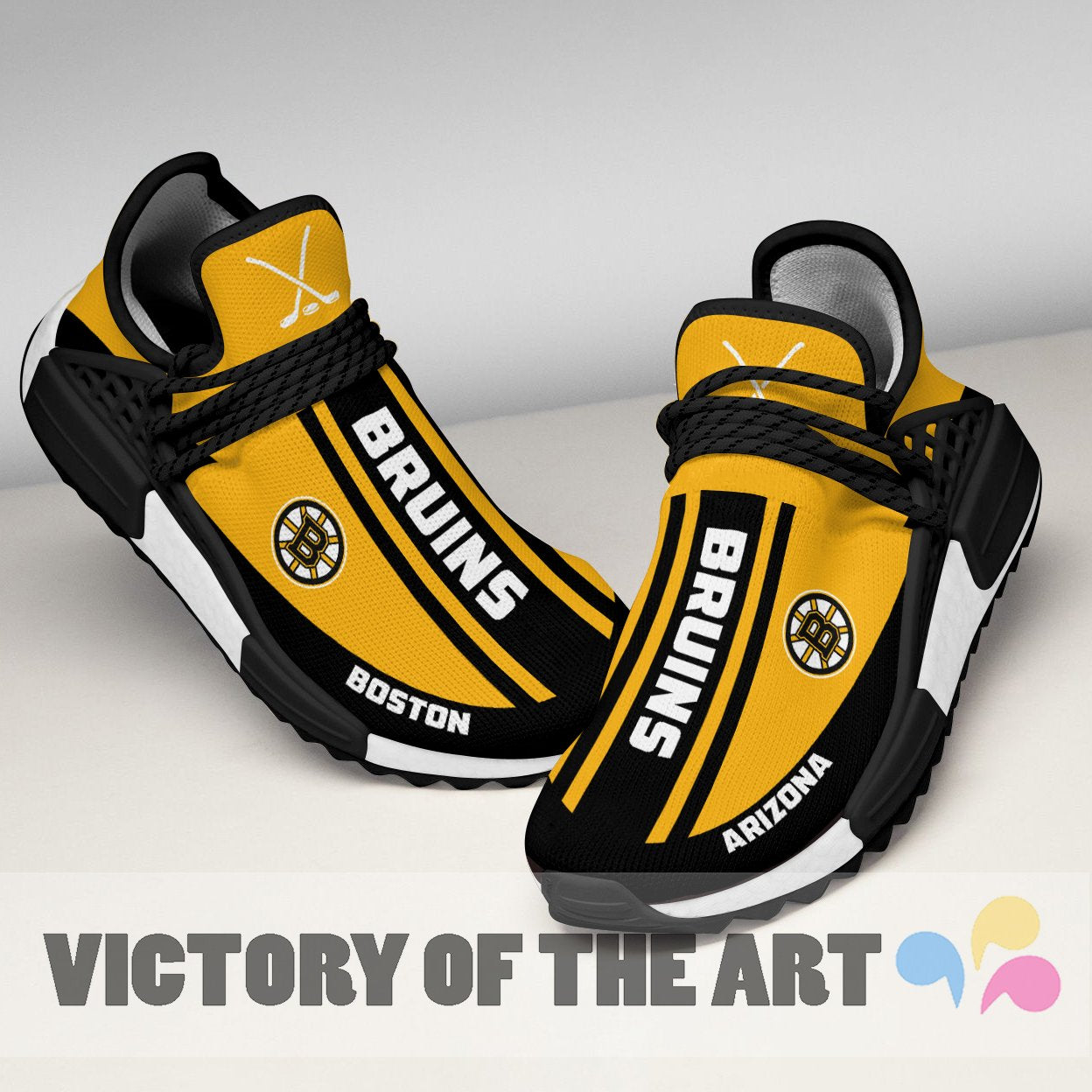 Fashion Boston Bruins Human Race Shoes