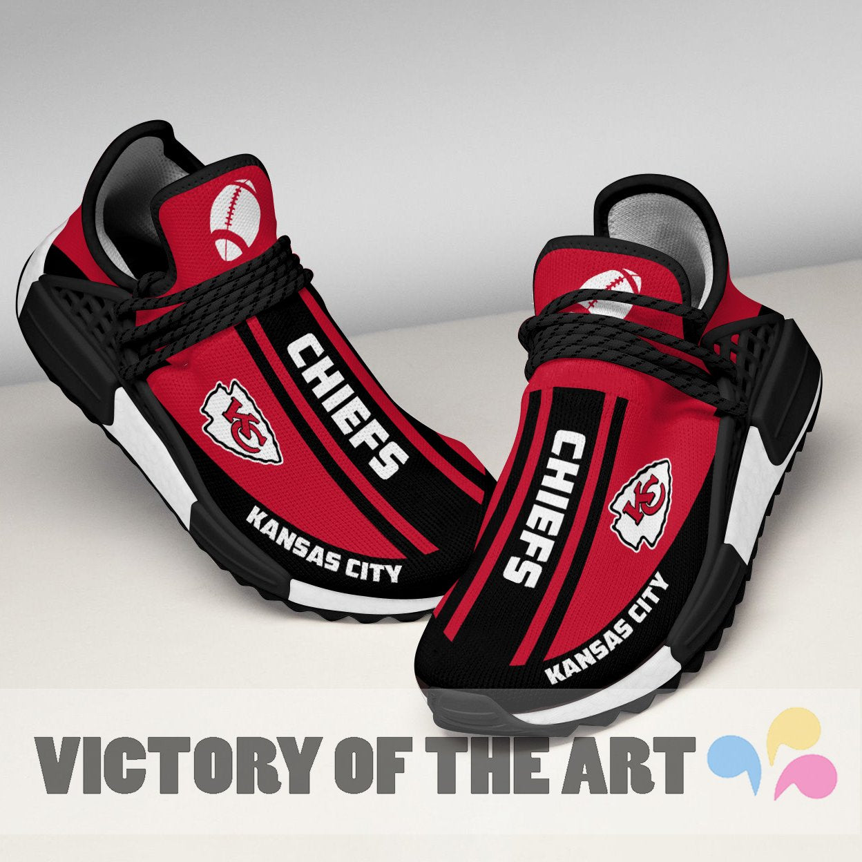 Fashion Kansas City Chiefs Human Race Shoes