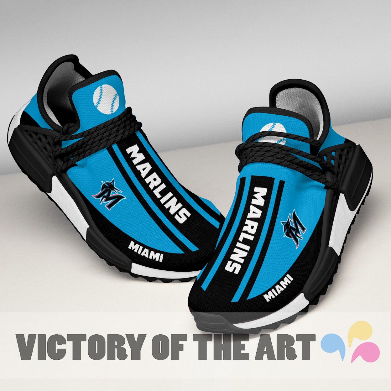 Fashion Miami Marlins Human Race Shoes