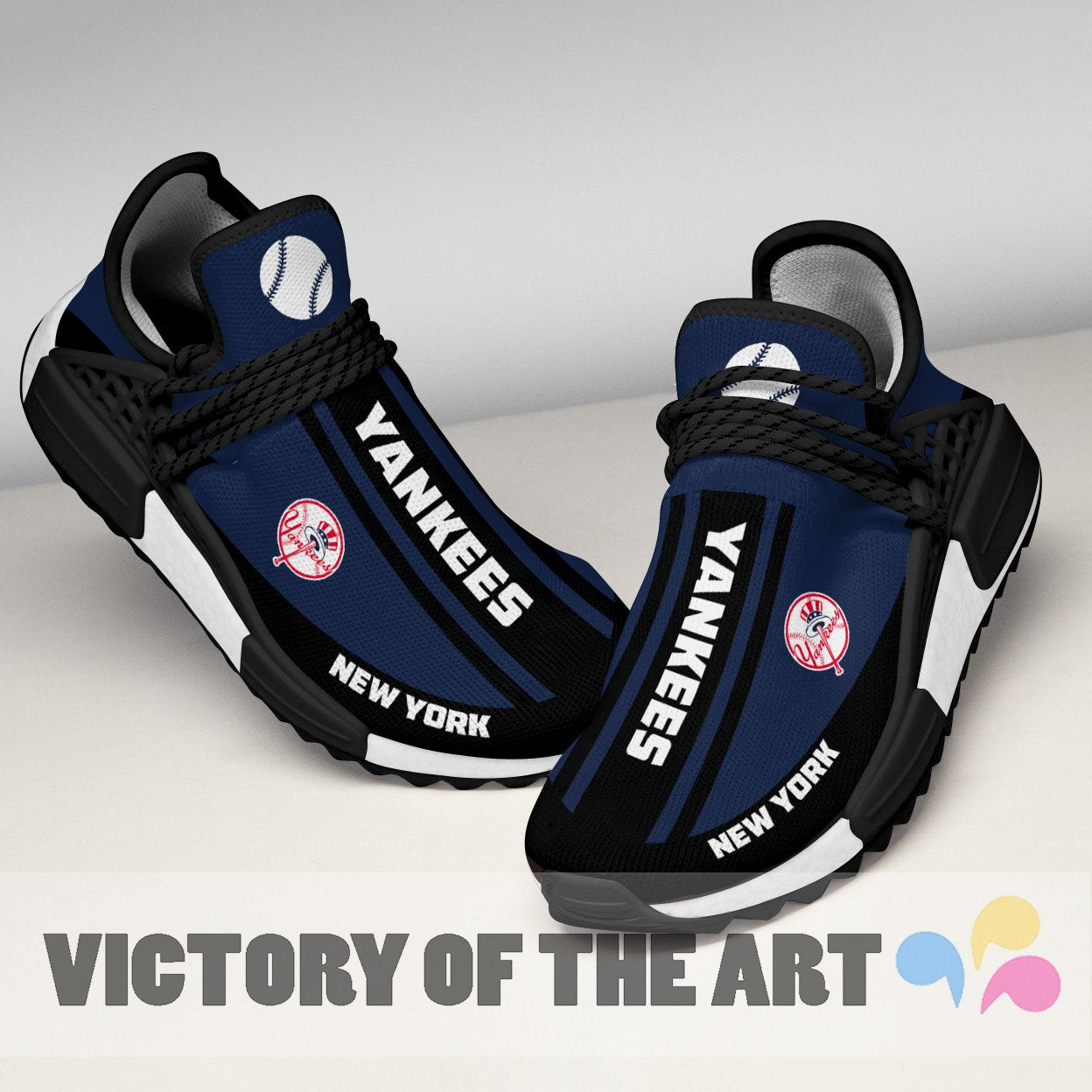 Fashion New York Yankees Human Race Shoes