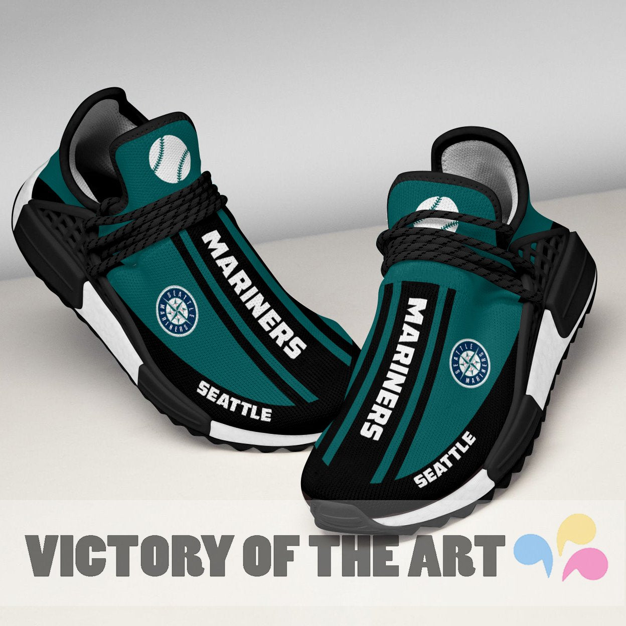 Fashion Seattle Mariners Human Race Shoes