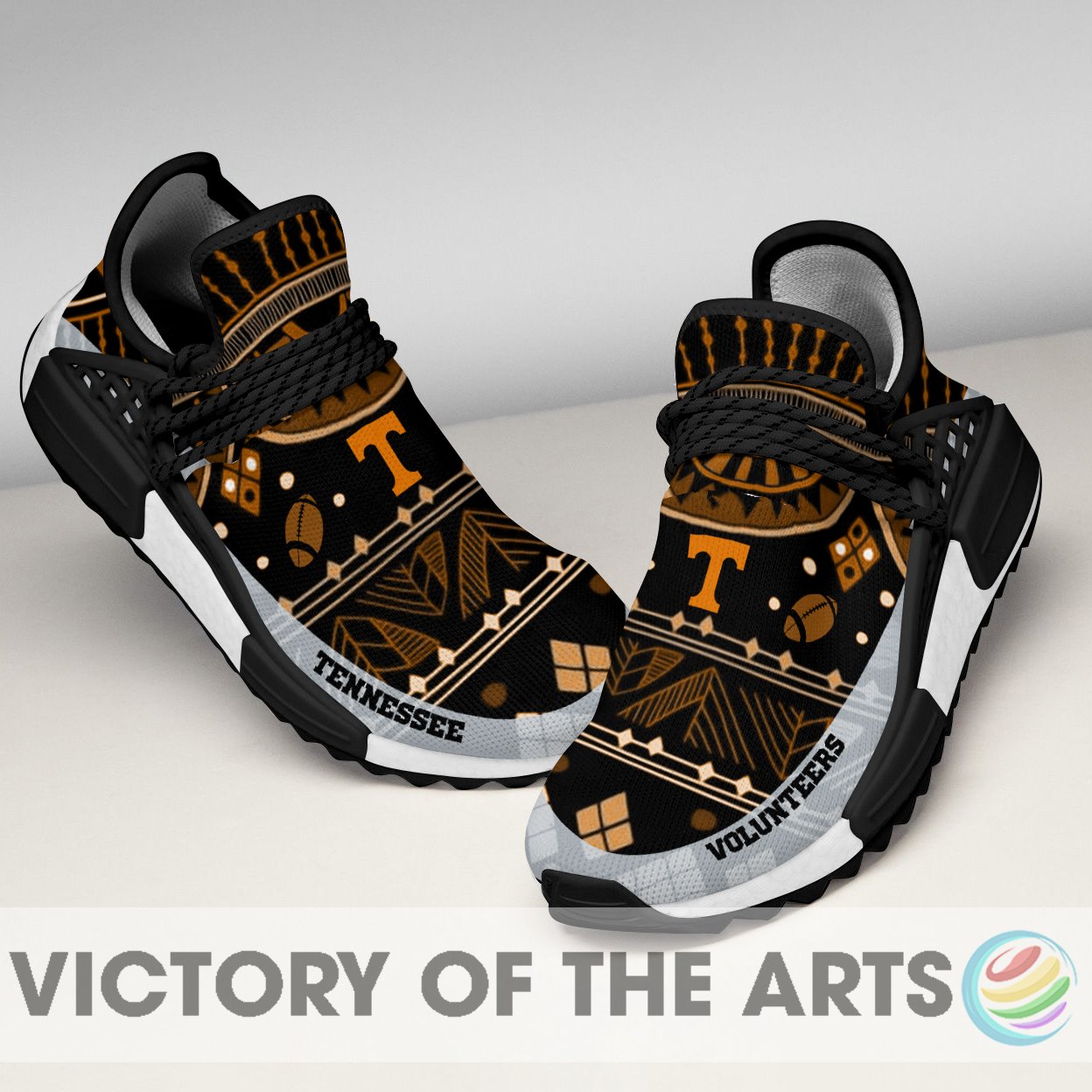 Amazing Pattern Human Race Tennessee Volunteers Shoes For Fans