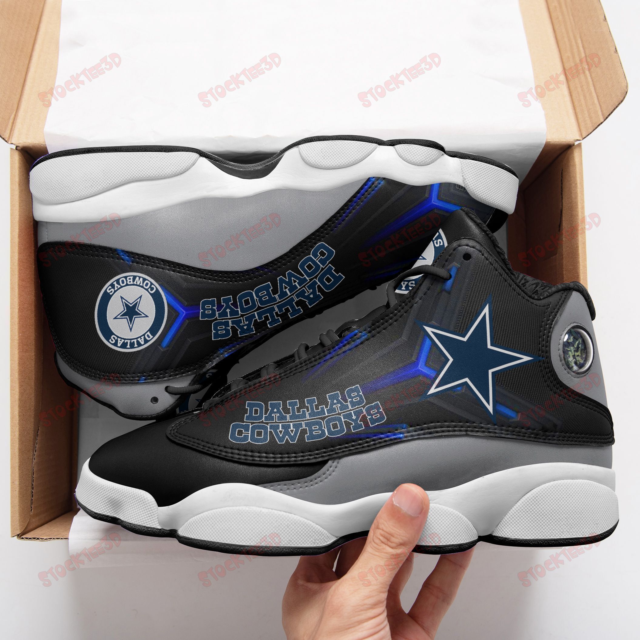 Dallas Cowboys Air Jd13 Sneakers 648