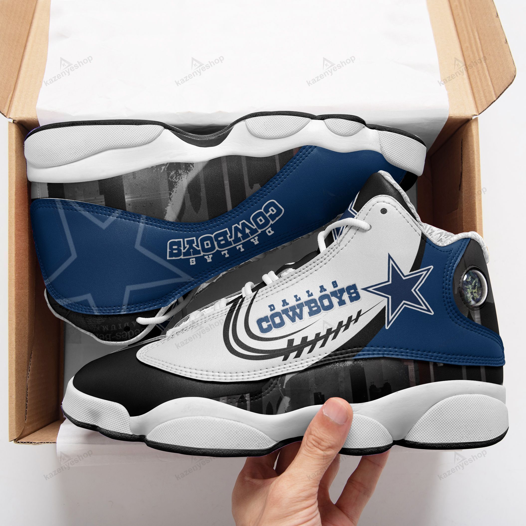 Dallas Cowboys Air Jd13 Sneakers 460