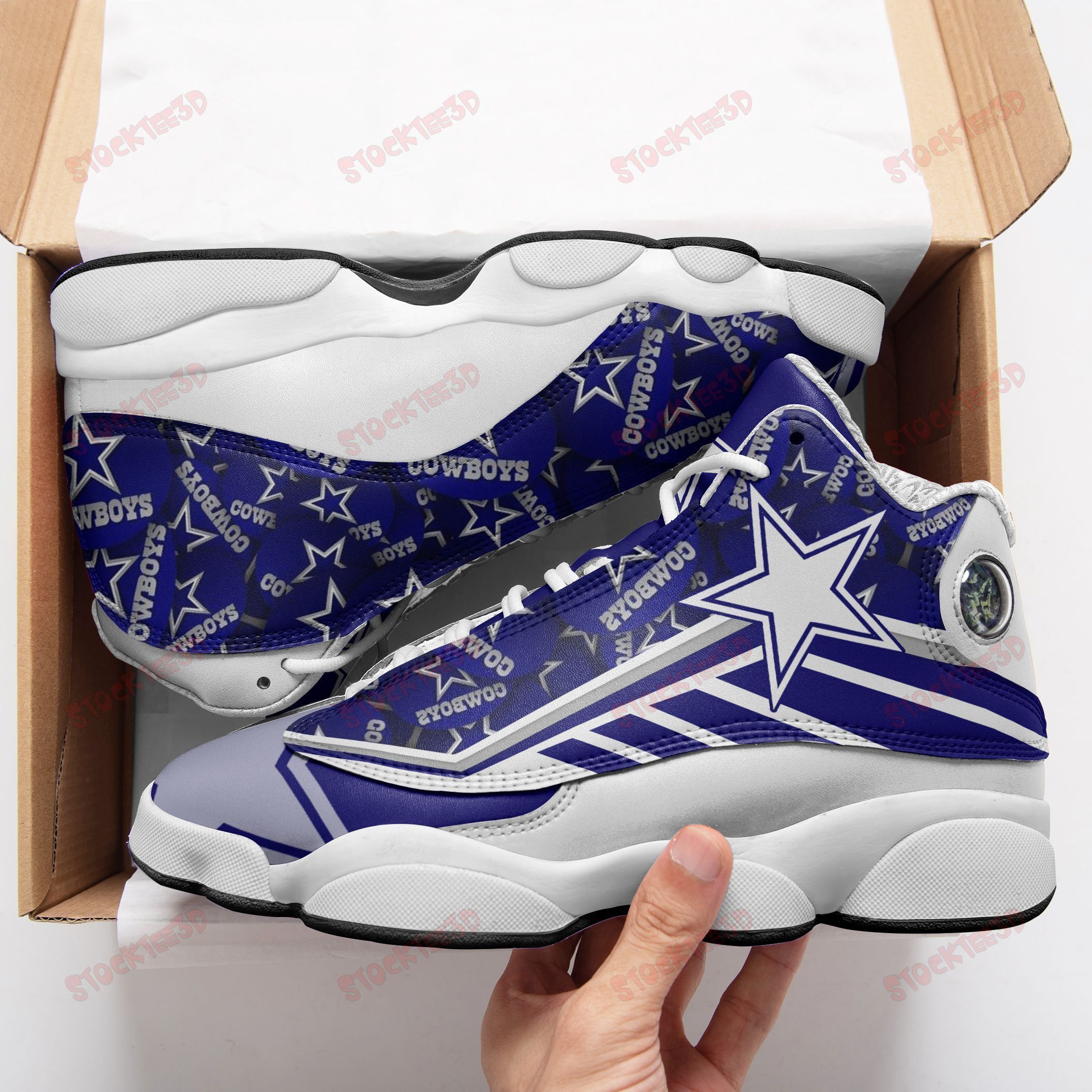 Dallas Cowboys Air Jd13 Sneakers 616