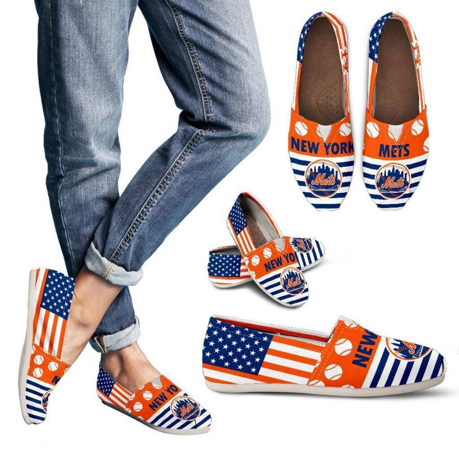 American Flag New York Mets Casual Shoes