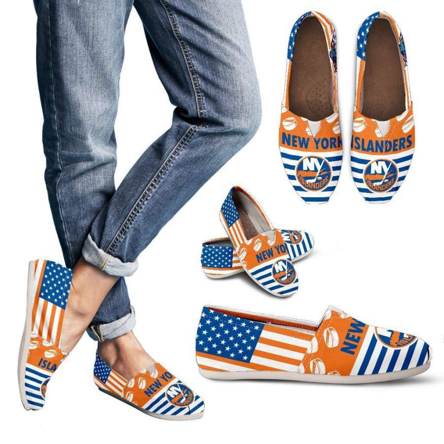 American Flag New York Islanders Casual Shoes