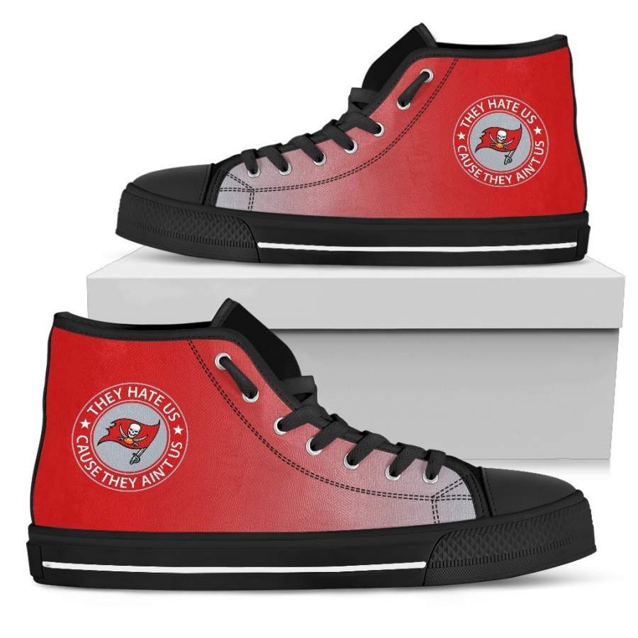 Cool They Hate Us Cause They Ain’t Us Tampa Bay Buccaneers High Top Shoes