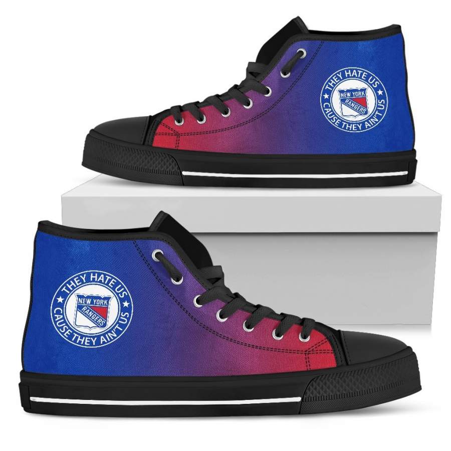 Cool They Hate Us Cause They Ain’t Us New York Rangers High Top Shoes