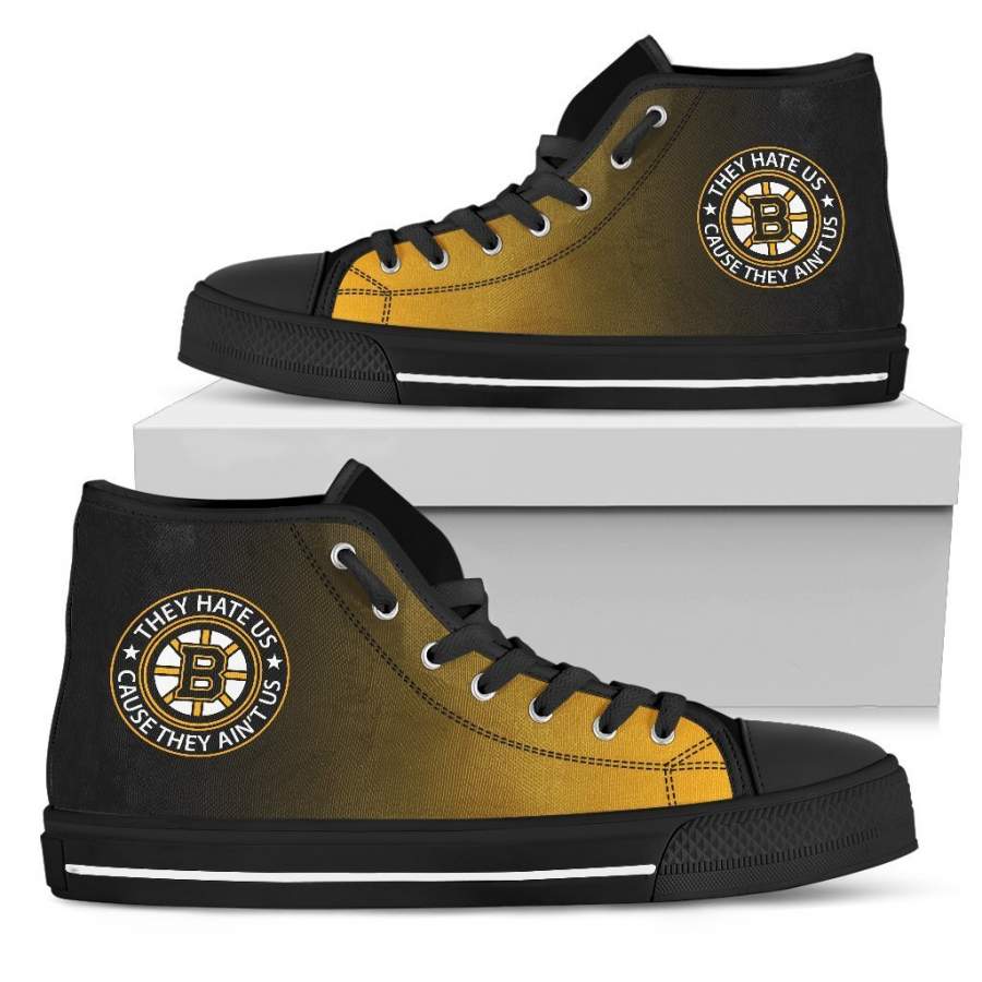 Cool They Hate Us Cause They Ain’t Us Boston Bruins High Top Shoes