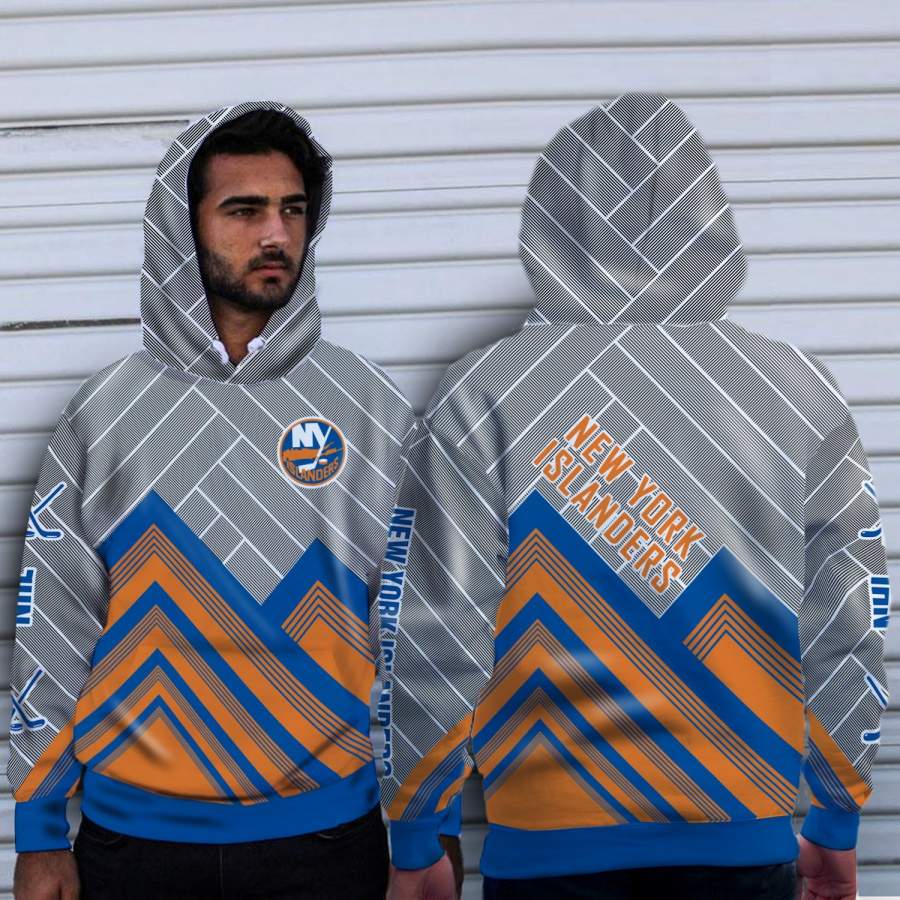 Fashion Cross Line?New York Islanders Hoodie