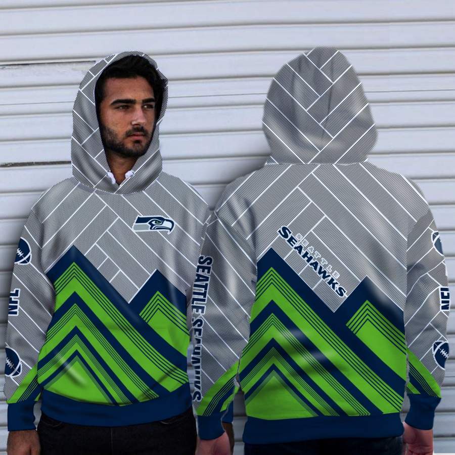 Fashion Cross Line?Seattle Seahawks Hoodie