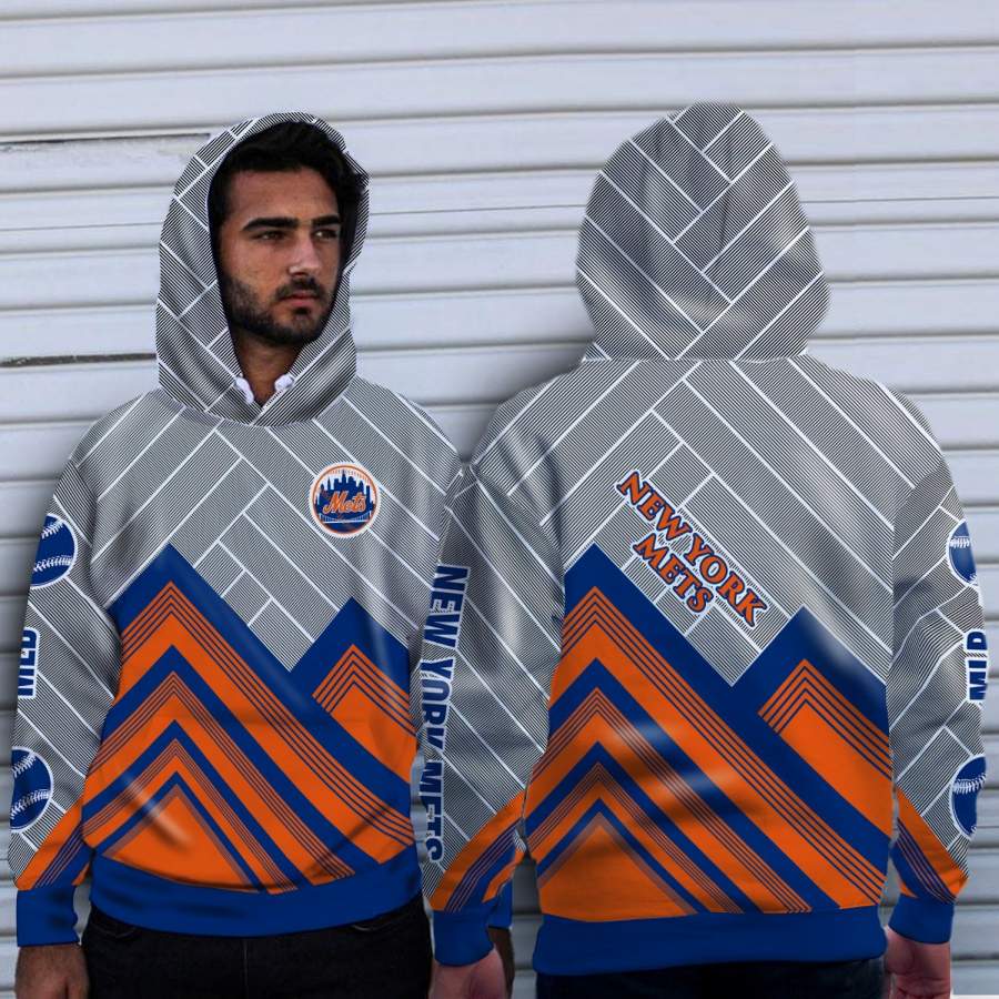 Fashion Cross Line?New York Mets?Hoodie