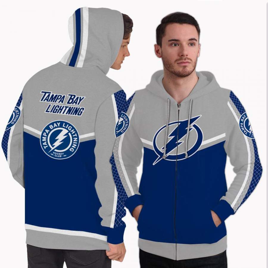 Colorful Gorgeous Fitting Tampa Bay Lightning Zip Hoodie