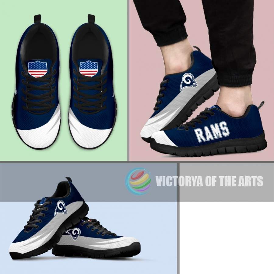 Awesome Gift Logo Los Angeles Rams Sneakers