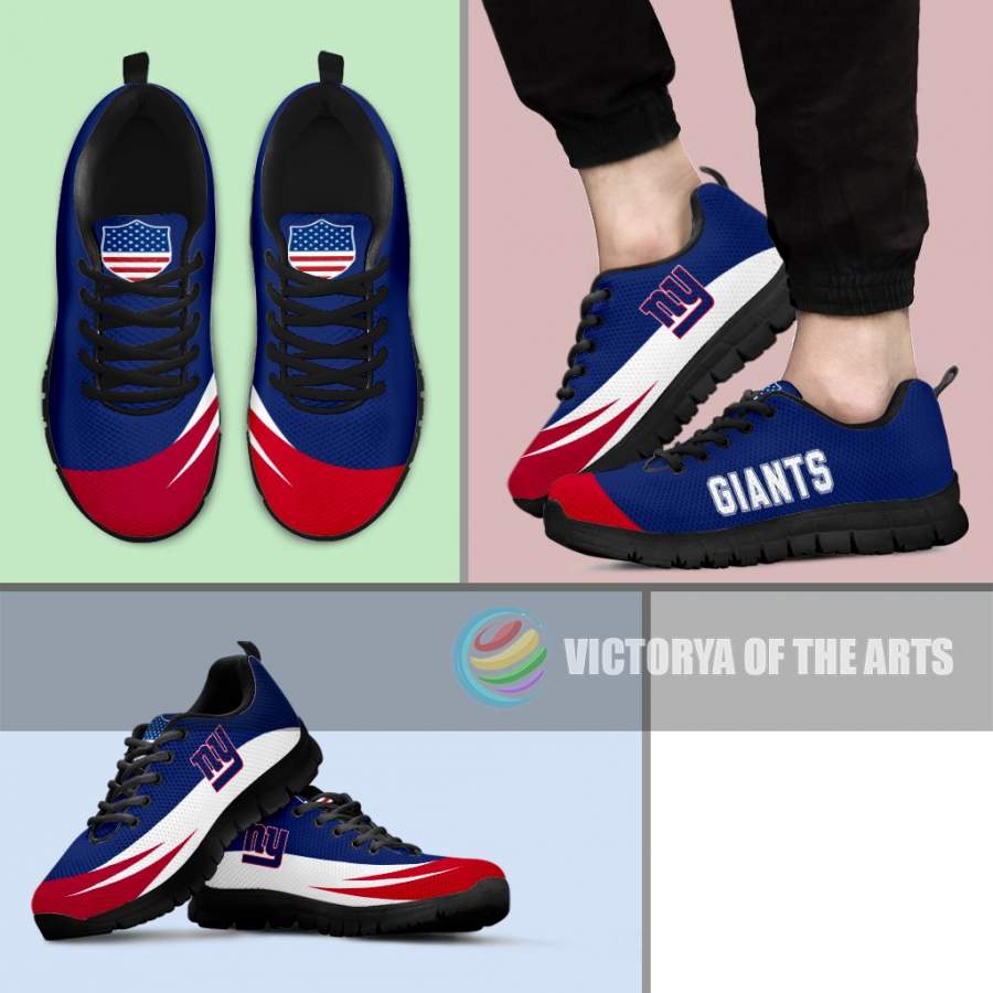 Awesome Gift Logo New York Giants Sneakers