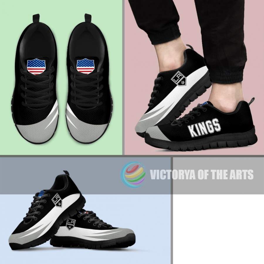 Awesome Gift Logo Los Angeles Kings?Sneakers