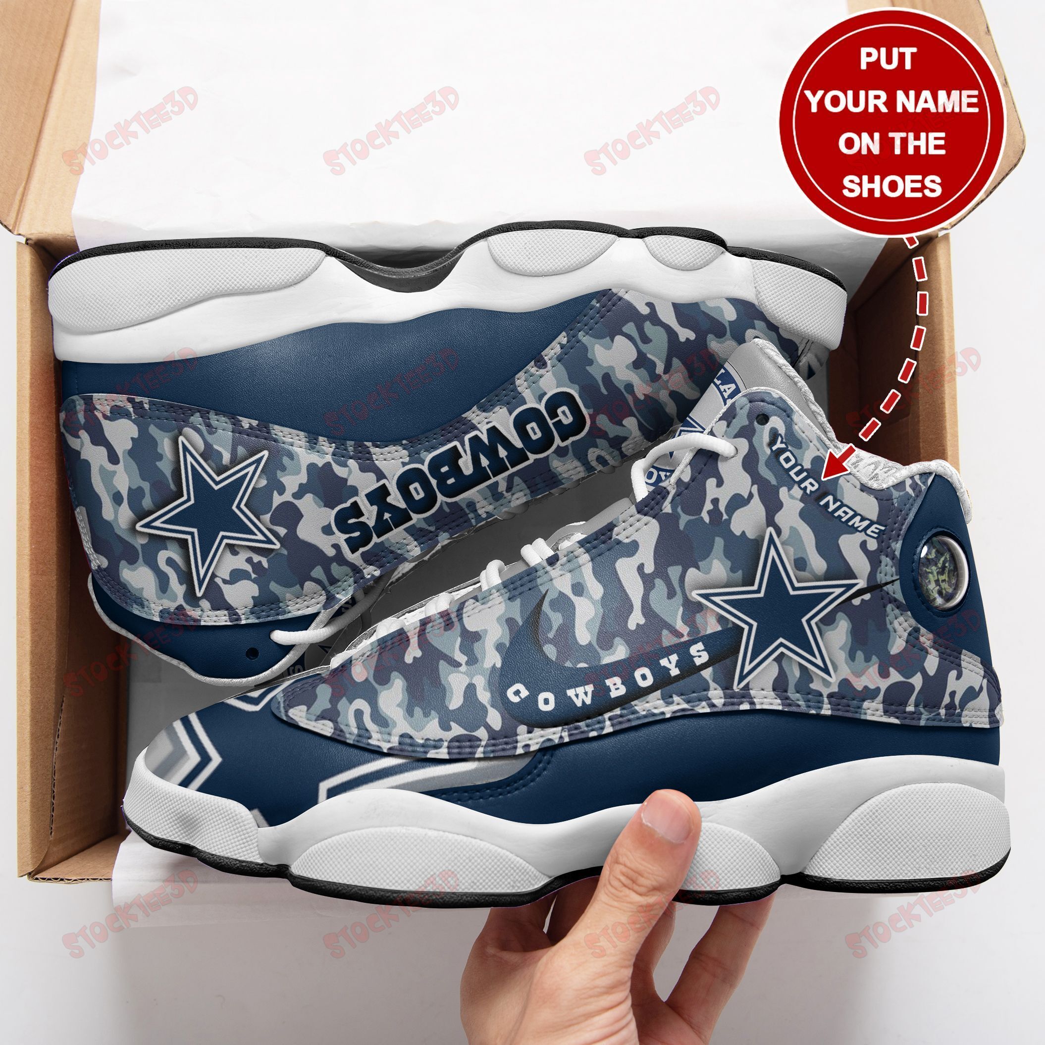 Dallas Cowboys Personalized Air Jd13 Sneakers 240