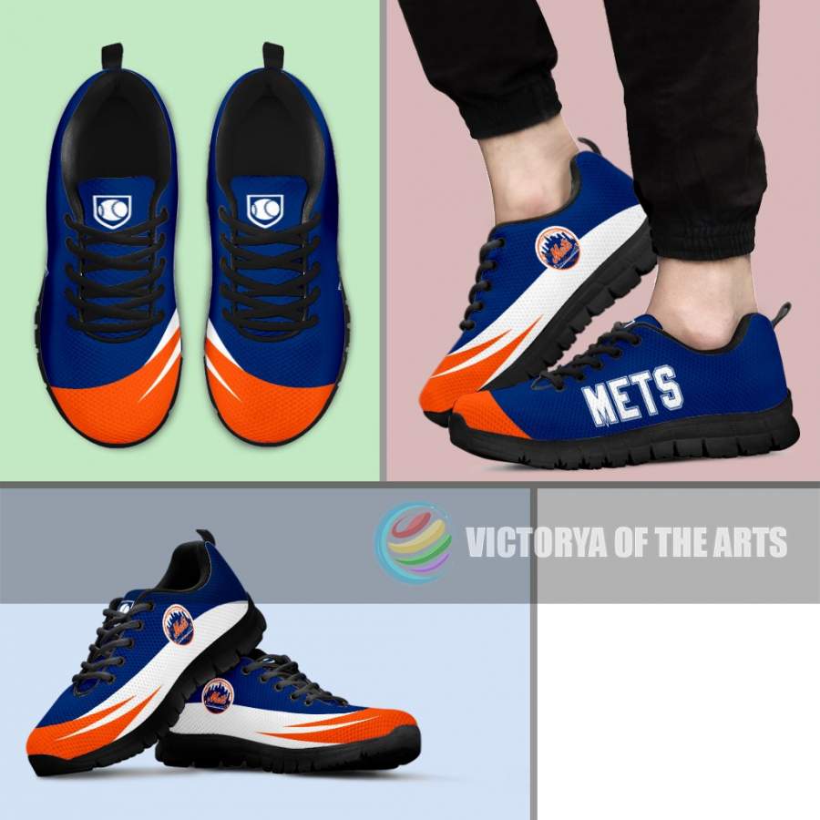 Awesome Gift Logo New York Mets Sneakers