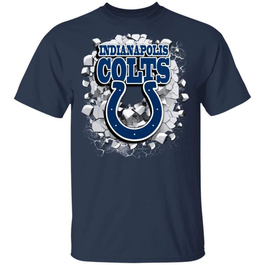 Colorful Earthquake Art Indianapolis Colts T Shirt