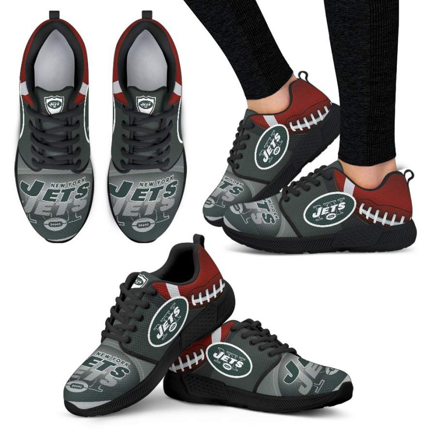 Awesome New York Jets Running Sneakers For Football Fan