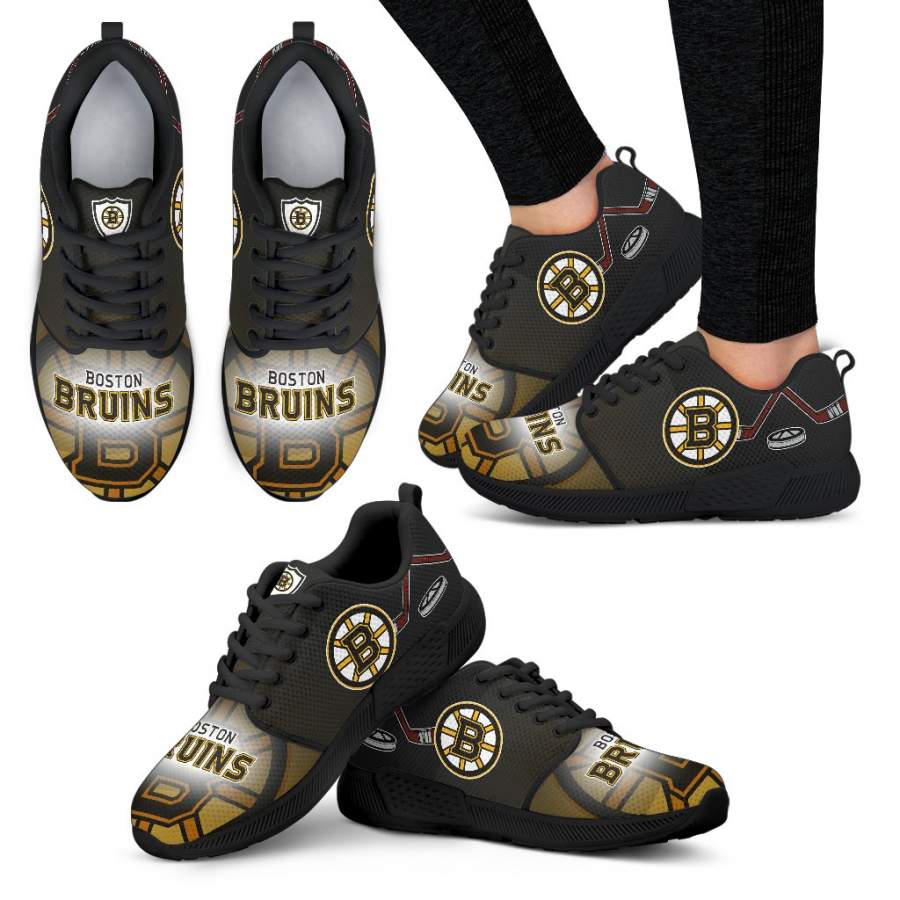 Awesome Boston Bruins Running Sneakers For Hockey Fan