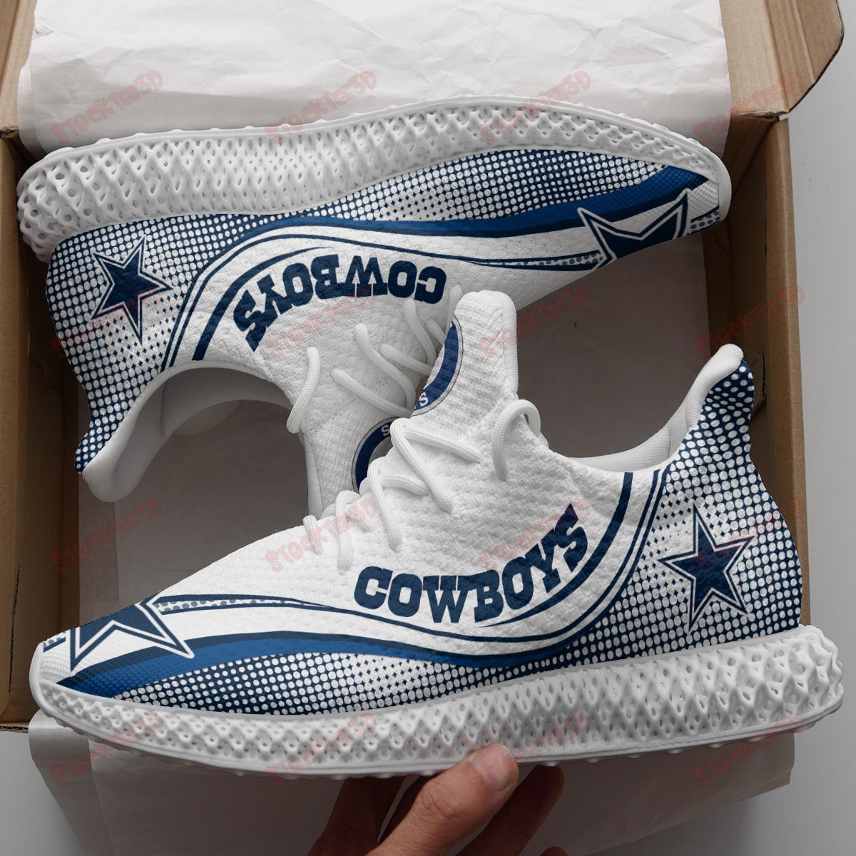 Dallas Cowboys 4D Future Sneakers 19